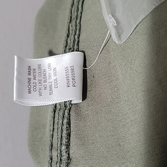 PISTOLA Olive Straight Leg Coveralls Jumpsuit Transitional Star Print Pant Suit - Picture 15 of 16